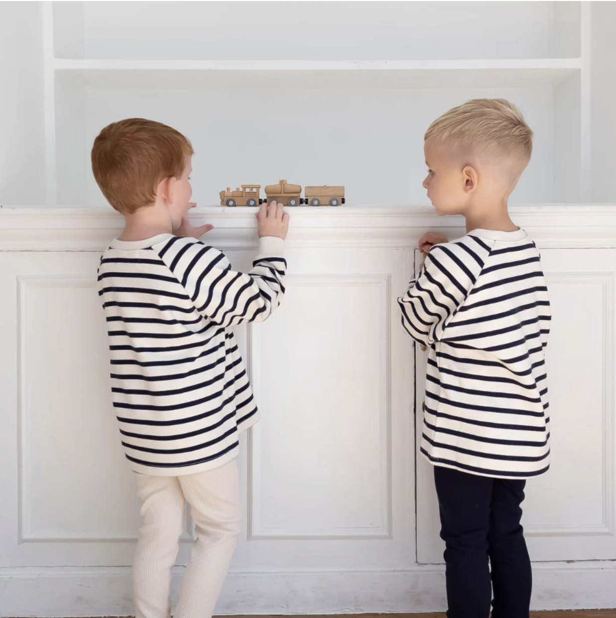 Cotton Sweatshirt - Breton Stripe