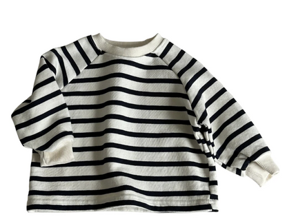 Cotton Sweatshirt - Breton Stripe
