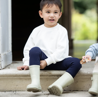 Ribbed Leggings - Navy